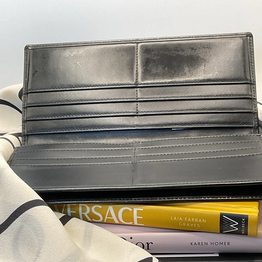 Cartier Pasha Black Leather Long Wallet
